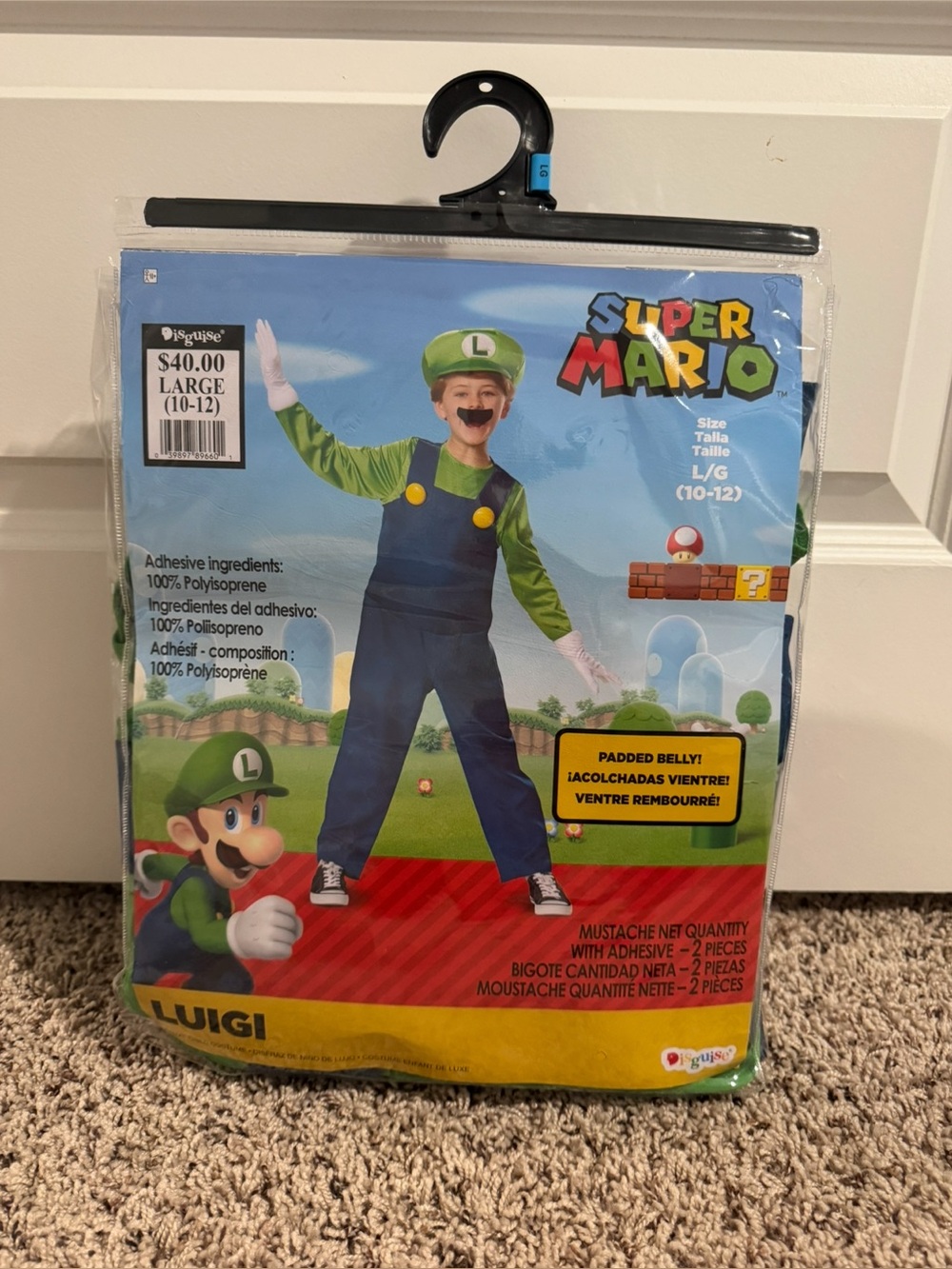 Luigi Kids Halloween Costume - NWT